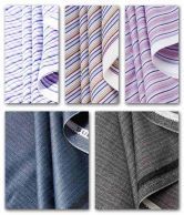 Zion Multi-Color Poly Cotton Shirts & Trousers Unstitched Combo