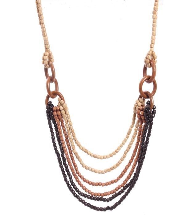Khoobsurati Ethnic Multi-Layered Beaded Necklace available at snapdeal for Rs.100