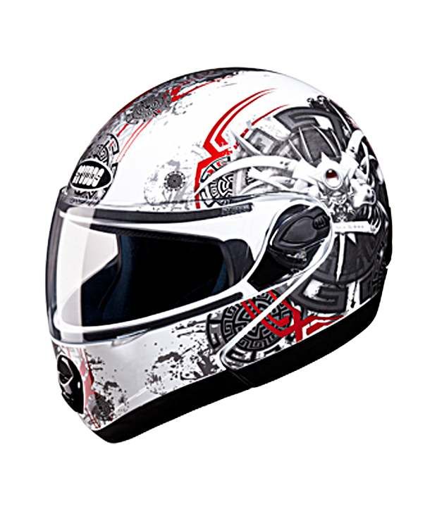 Studds - Full Face Helmet - Ninja 2G FlipUp Decor (D1 White N2)