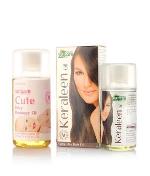 Vaipani Cute Baby Massage Oil + Vaipani Keraleen Hair Oil