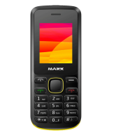 MAXX Turbo MX153T Dual Sim (Black with Yellow) Mobile Phone
