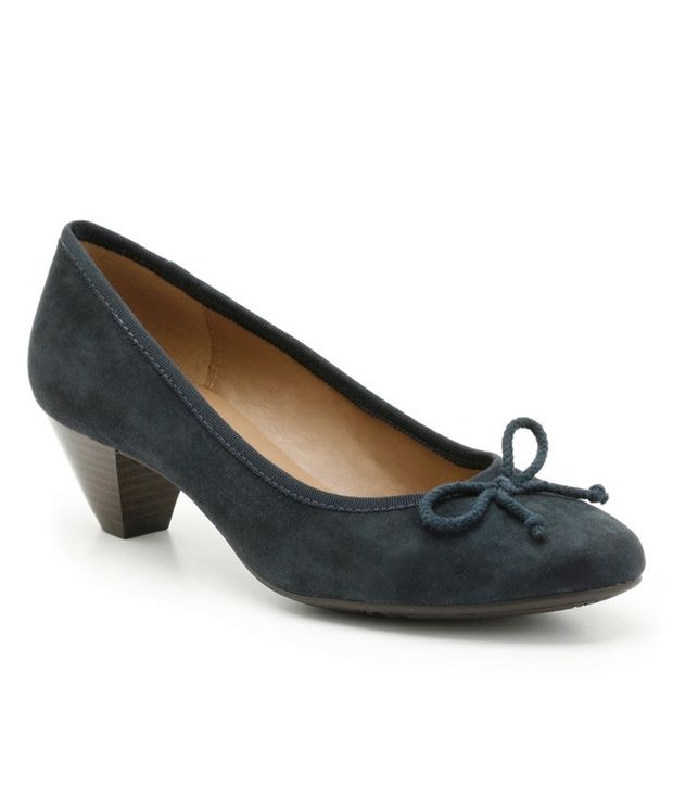 Clarks Navy Blue Heel Pumps