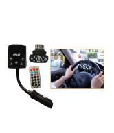 Sonilex - Car Mp3 Fm Modulator Transmitter With 2 Remotes Black Colour