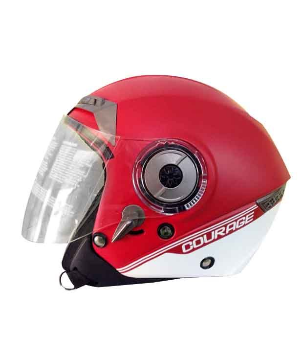 Thh - Open Face Helmet - Courage (red/white) Standard : 57 - 59 Cms available at snapdeal for Rs.2827