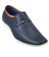 Dziner stylish moacassin party wear mens shoes blue style-3301