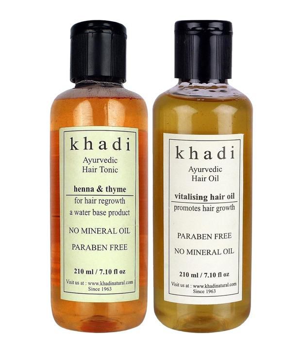 3% OFF on Khadi Hair Growth Solution 2 X 210 Ml With Free Handmade Neem  Tulsi Herbal Soap on Snapdeal 
