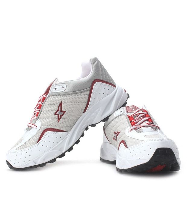 Buy Sparx Perforated White \u0026 Red Sports 