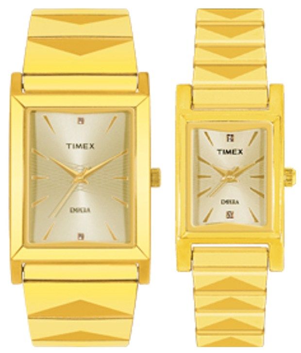 Timex watch golden colour price hot sale