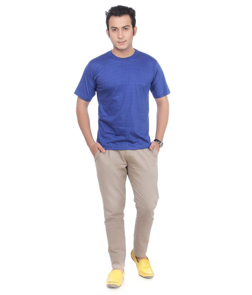 Arrow Tower Royal Blue Cotton T-Shirt available at snapdeal for Rs.219