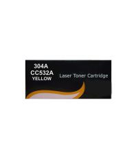 Fine Print 304A / CC532A Yellow Laser Toner Compatible For HP CP2025/2025n/2025dn/2025x/2320/2320fxi/2320n/2320nf