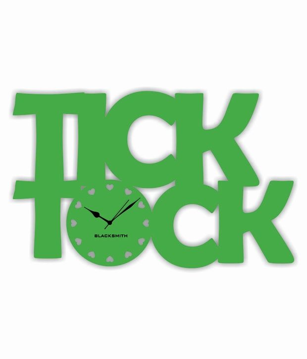 Blacksmith Light Green Tick Tock Wall Clock Buy Blacksmith Light Green