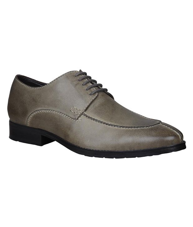 Bata Ambassador Classy Grey Derby Shoes Price in India Buy Bata