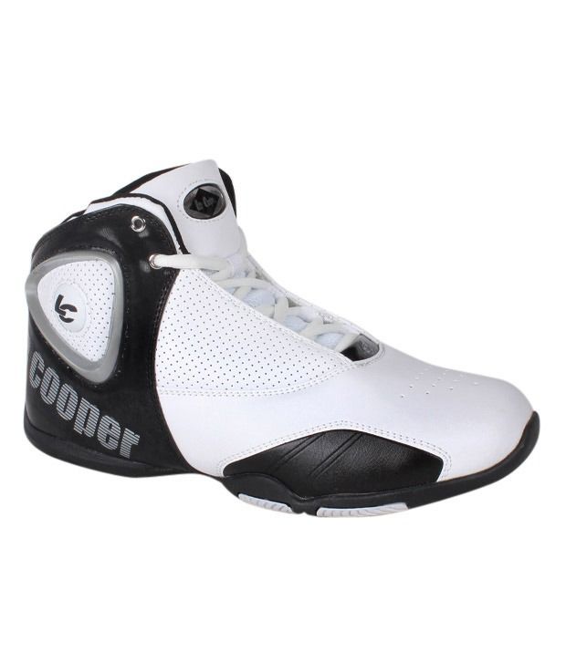 white black basketball shoes