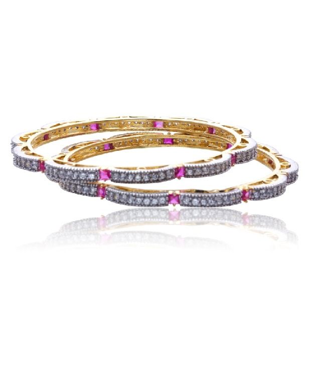Juvalia & You Ruby Dazzle Bangles