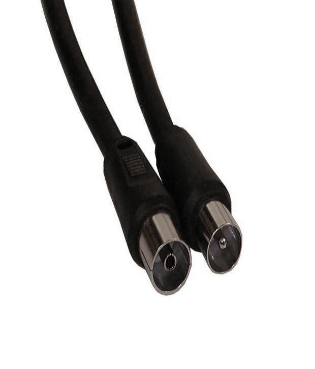 Tv RF Pin to Plug Male to Female Cable for TV VCR dth available at snapdeal for Rs.177