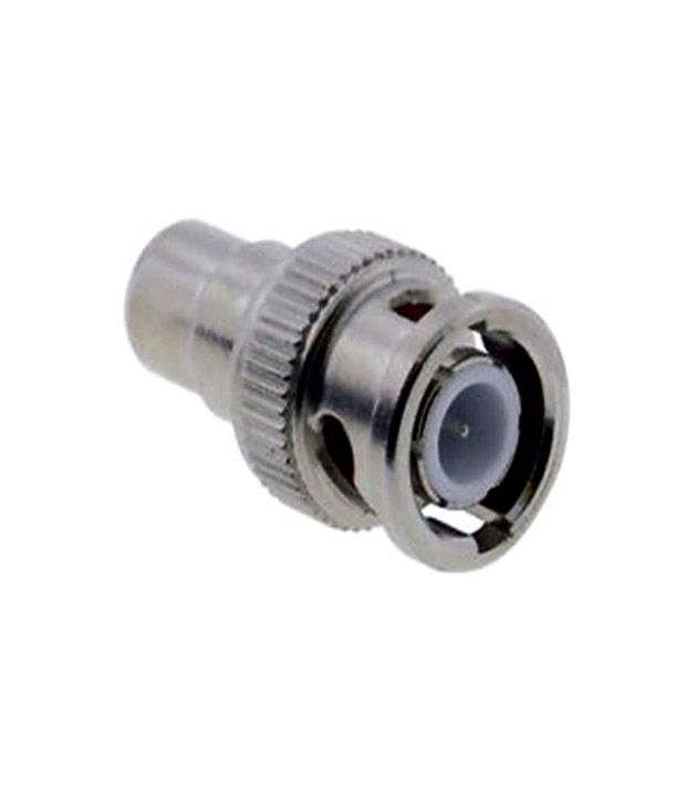 2Pcs Metal BNC male RCA Female Connectors For CCTV dvr DTH available at snapdeal for Rs.139