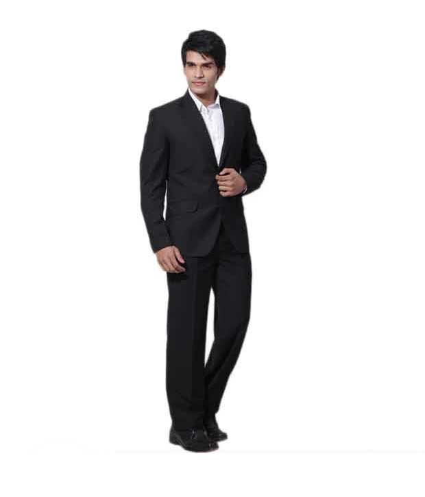 Canary London Black Formal Suit With Free Shirt, Cufflink & Neck Tie available at snapdeal for Rs.779
