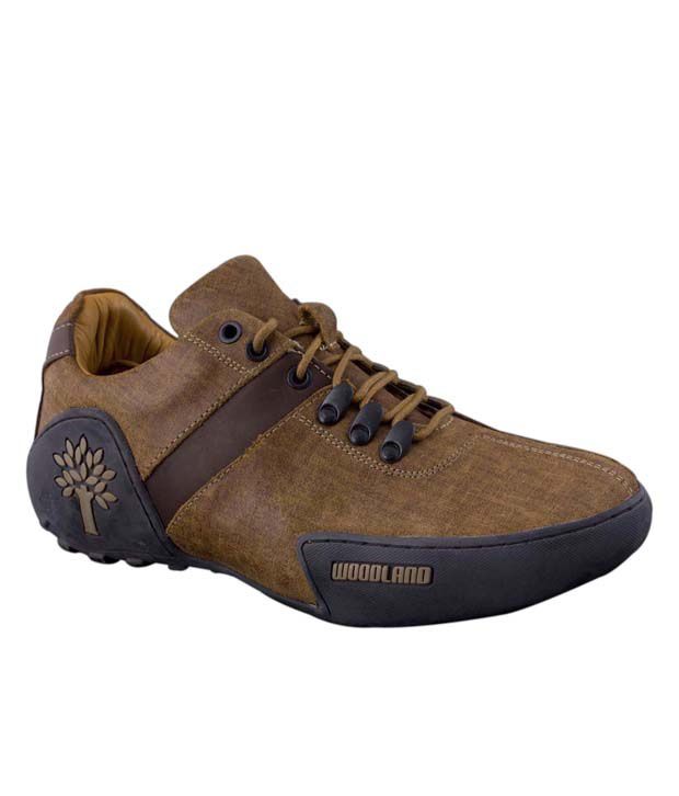 woodland brown casual shoes