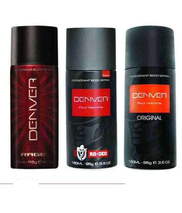 Denver (orginal, Rage, Ro) Deodorant Pour Homme - 150ml Each (pack Of 3) available at snapdeal for Rs.510