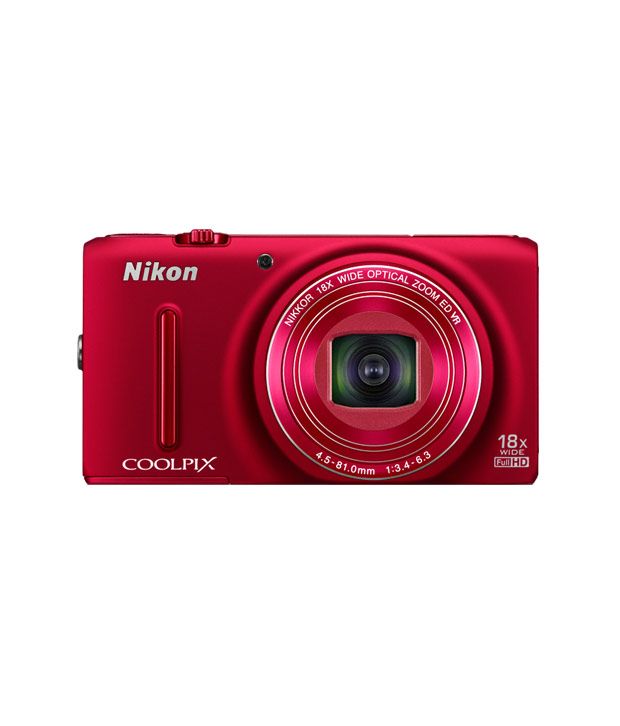 Nikon Coolpix S9400 18.1MP Digital Camera (Red) Price in India Buy