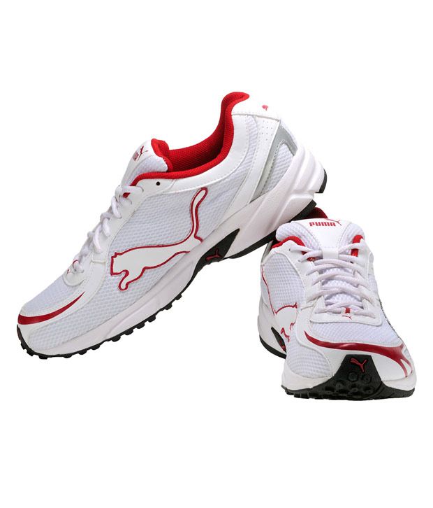 puma white shoes sports