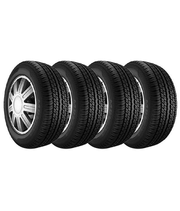 3 OFF on MRF ZV2K 175 70 R13 82T Tubeless Set of 4 Tyres on