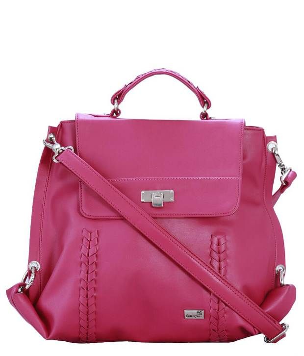 pink butterfly purse