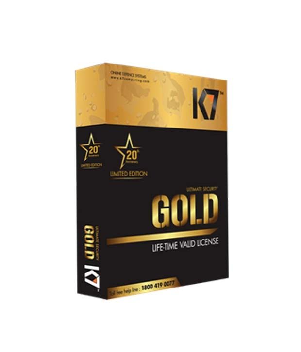 K7 Ultimate Security Gold With Lifetime Validity Coefficient