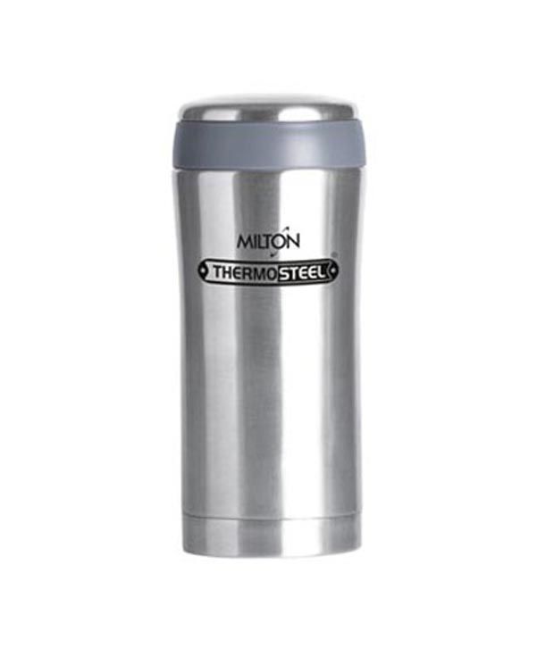 Milton Thermosteel Optima 420 Stainless Steel Flask, 420ml, Steel