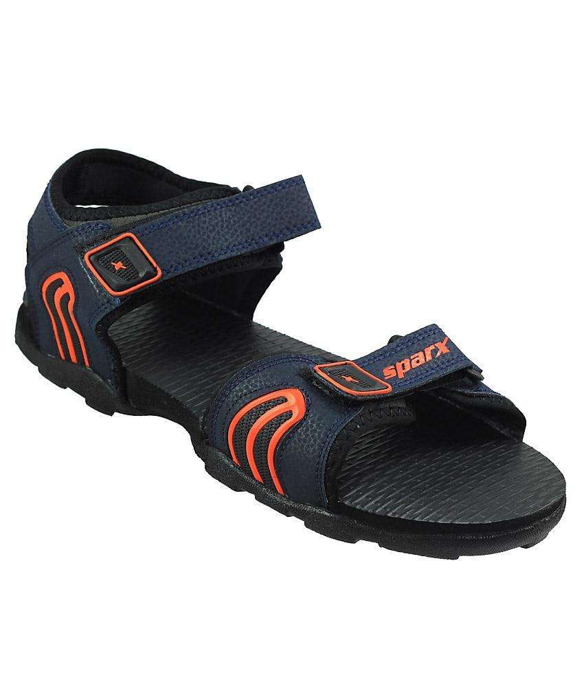 Buy Sparx Orange Blue Floater Sandals For Men On Snapdeal