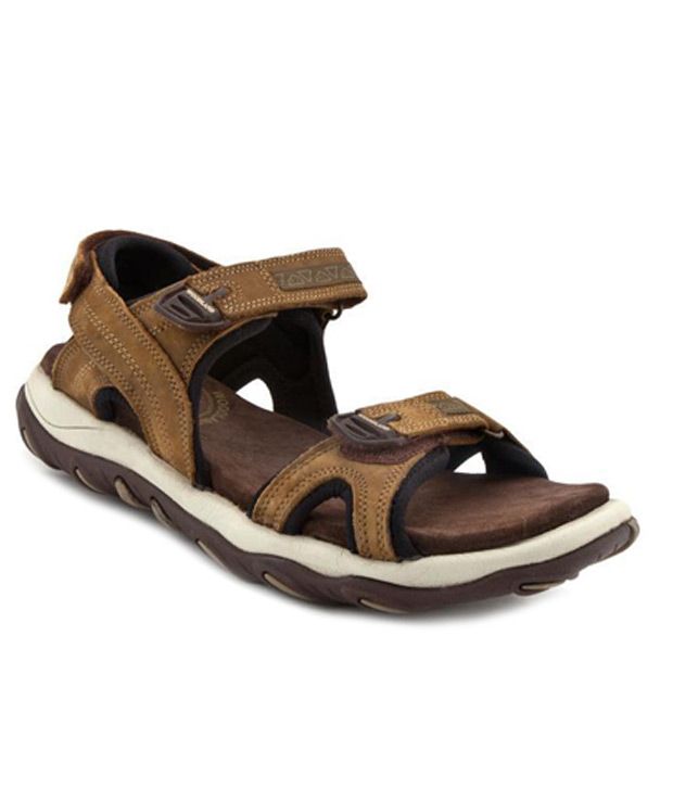 woodland camel floater sandals