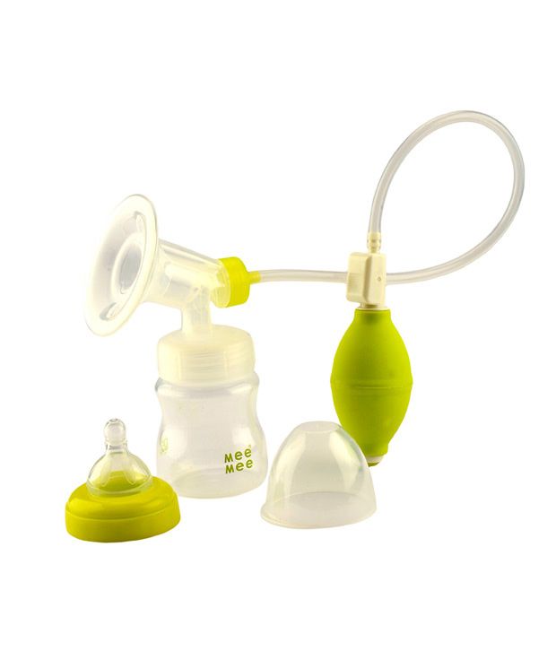 Mee Mee Manual Breast Pump With Feeding Bottle Set- Green available at snapdeal for Rs.995