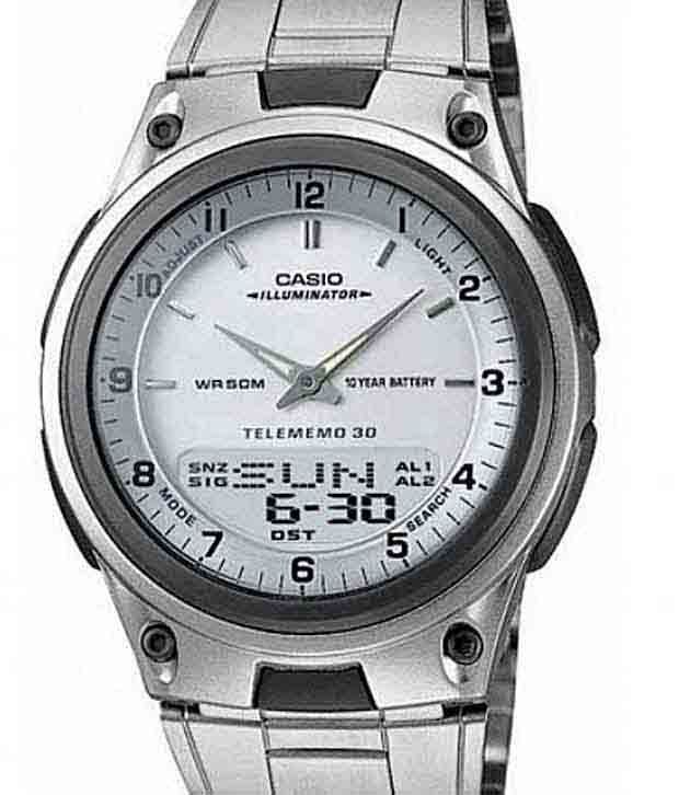 casio watches white dial