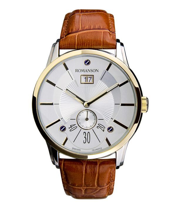 Romanson TL7264MCWH White Dial Men's Watch
