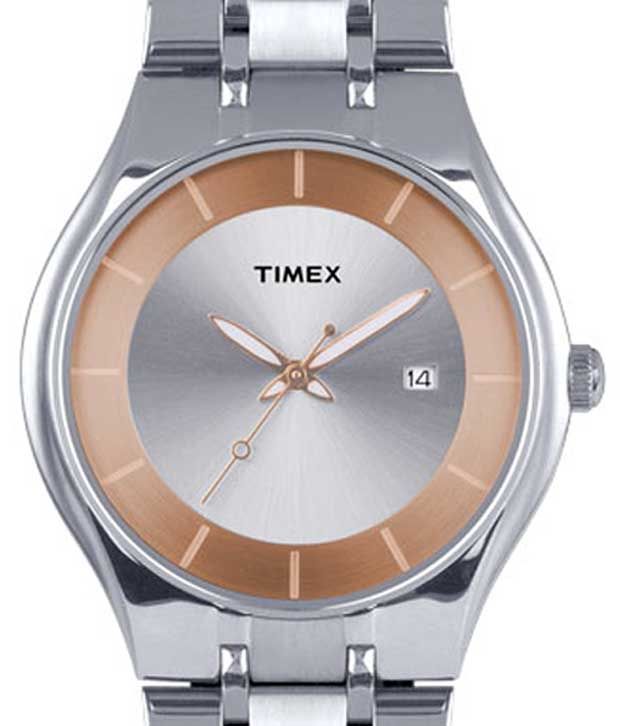 Timex Charming Silver Round Dial Watch