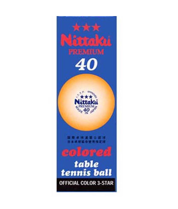 Nittaku Official 3 Star Premium Table Tennis Balls (Pack of 12 Balls