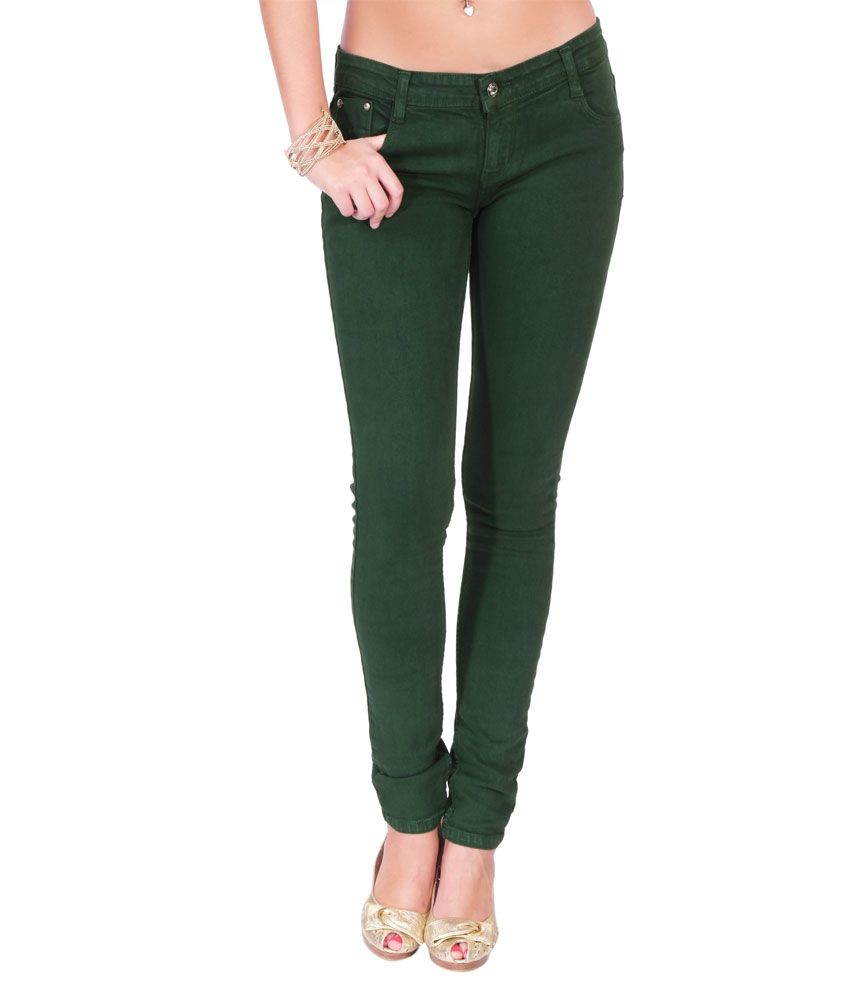 green wash jeans