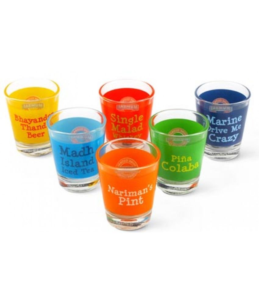 Happily Unmarried Clear Glass Shot Glasses