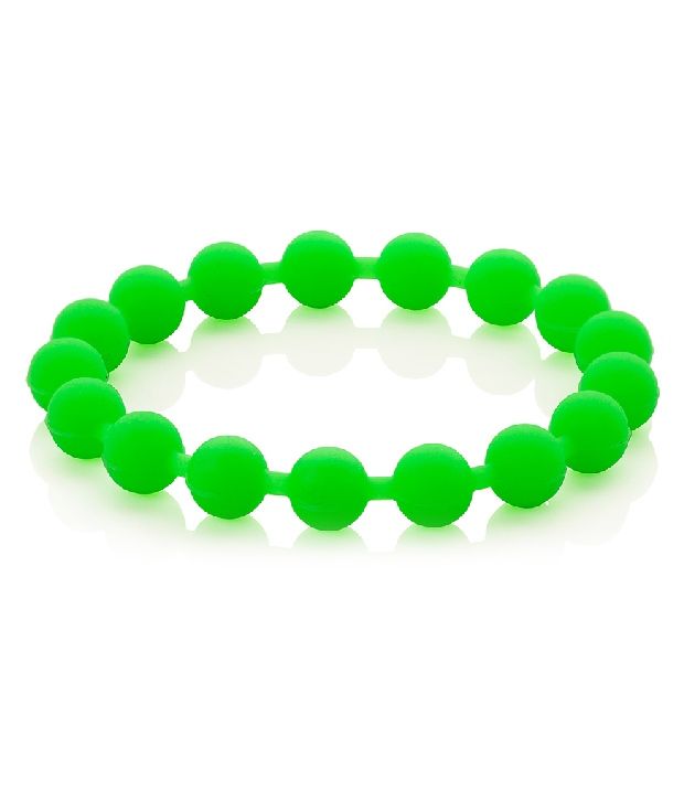 Voylla Green Rubber Ball Bracelet Buy Online Rs.139 / on Snapdeal