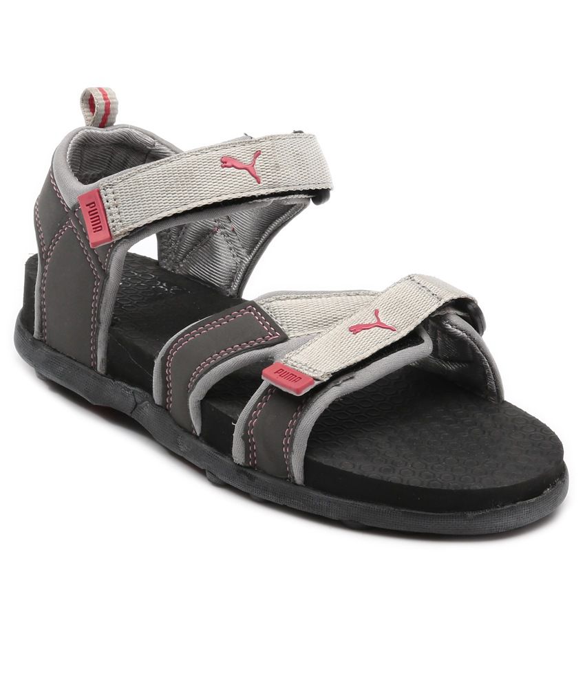 Puma Gray Floater Sandals on Snapdeal 