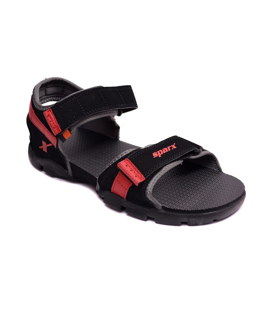 Buy Sparx Black Red Floter Sandal on Snapdeal PaisaWapas