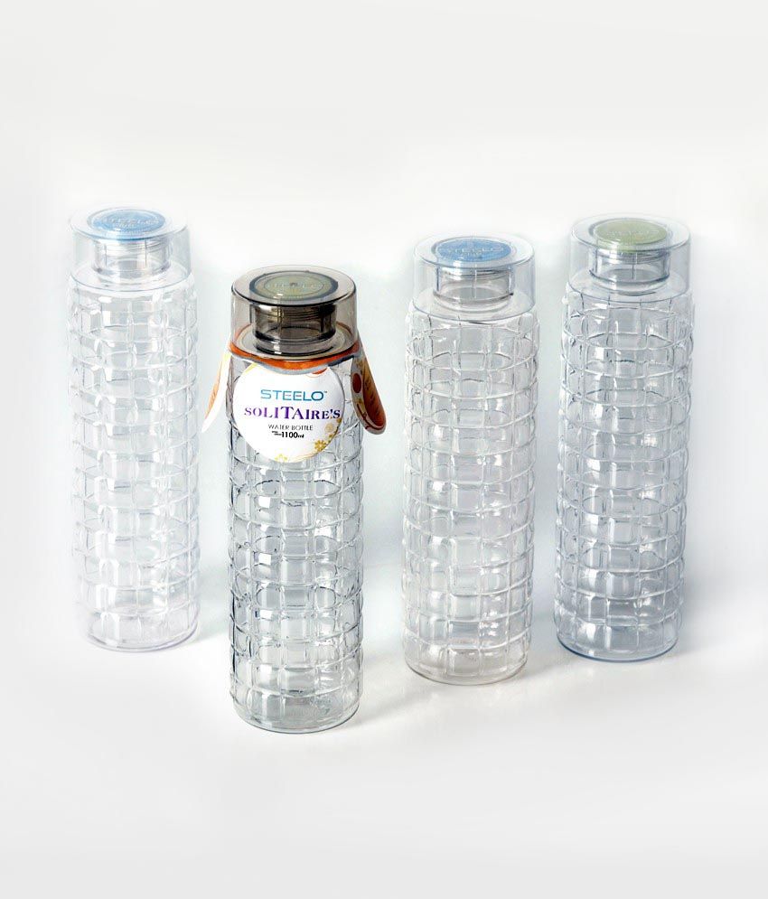 22 OFF on STEELO PET 1000 Water Bottles / Fridge Bottles (Set of 4) on