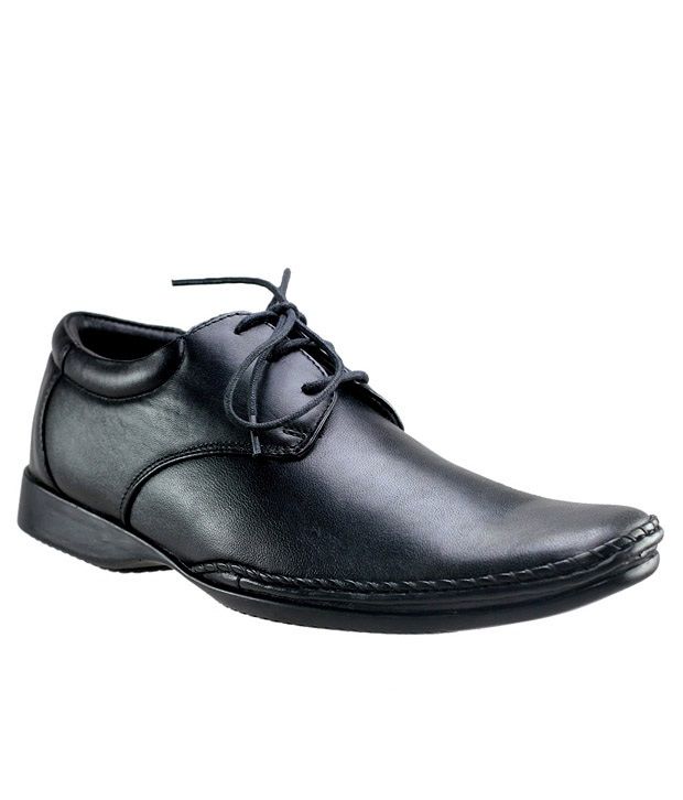 Franco Leone Black Formal Shoes