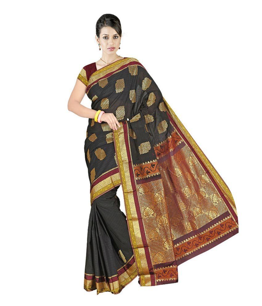Abito Green Chettinad Cotton Cotton Silk Saree Combo available at snapdeal for Rs.2999