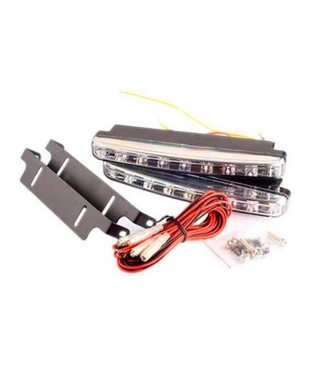 Autosun - Car Daylight Day Time Daytime Running Light Drl (8 Led) Super White Bright Light available at snapdeal for Rs.341