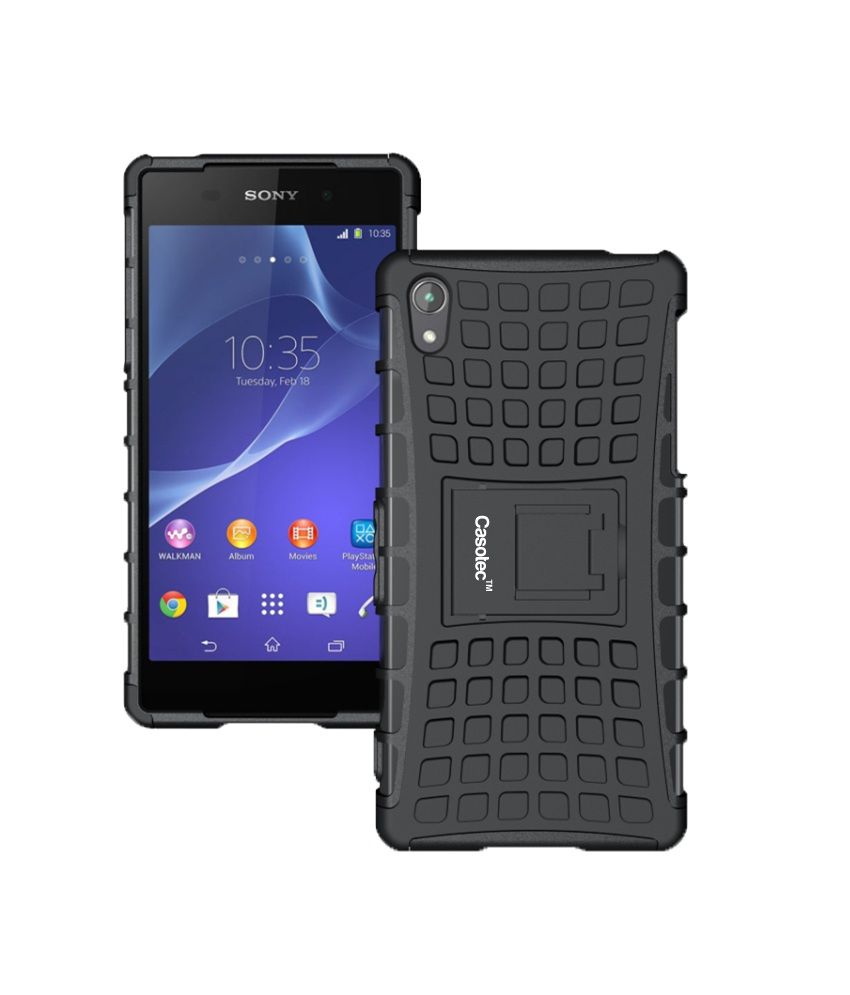 casotec rugged armor hybrid kickstand cover w free screen protector for sony xperia z2 casotec rugged armor hybrid kickstand cover w free screen protector for sony xperia z2