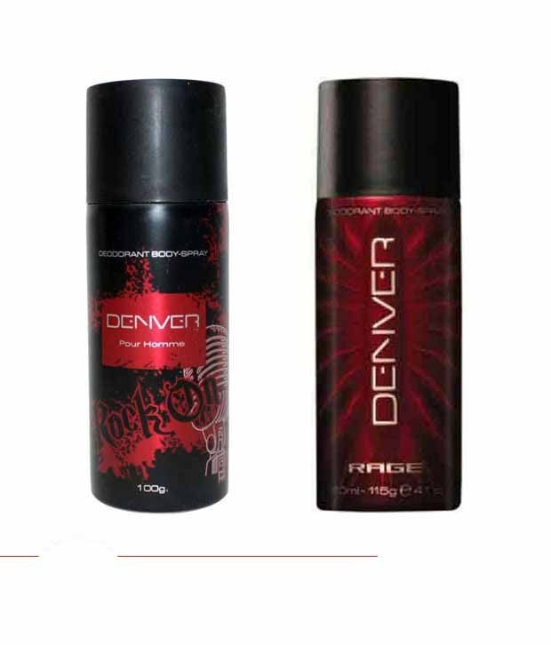 Denver (Rage, Rock On) Deodorant Pour Homme - 150ML Each available at snapdeal for Rs.386