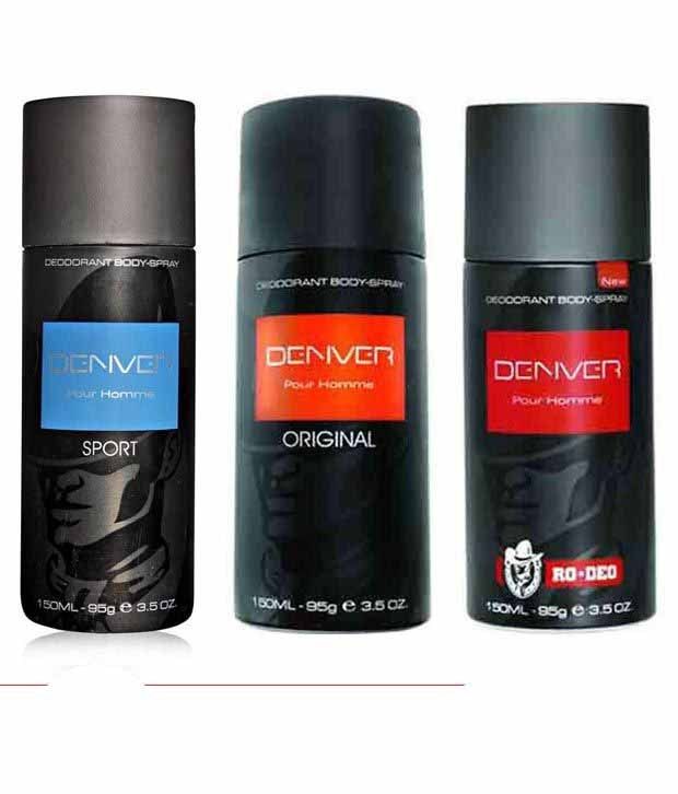 Denver (sport, Orginal, Ro) Deodorant Pour Homme - 150ml Each (pack Of 3) available at snapdeal for Rs.535