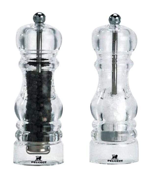 Peugeot Clear Acrylic Salt and Pepper Mill Combo (2 Piece) Buy Online
