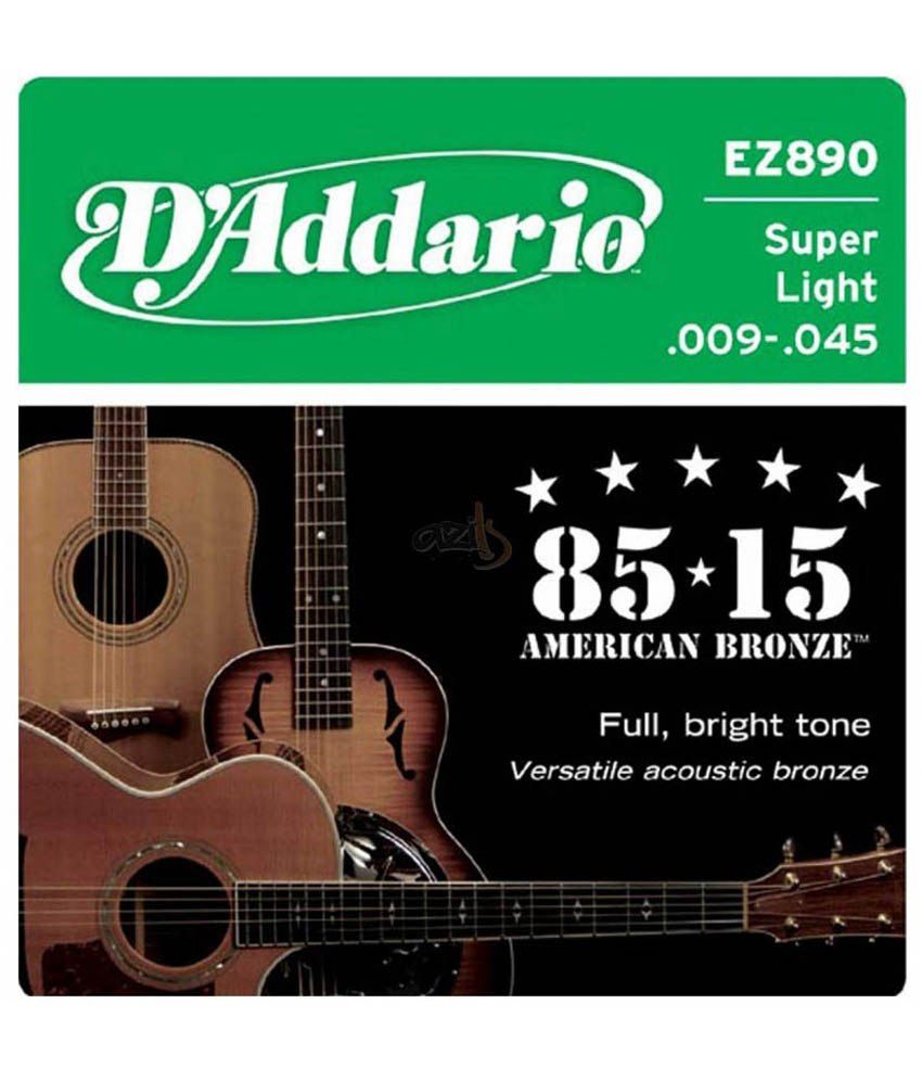 D'addario Acoustic Guitar Strings 85/15 Bronze Buy D'addario Acoustic